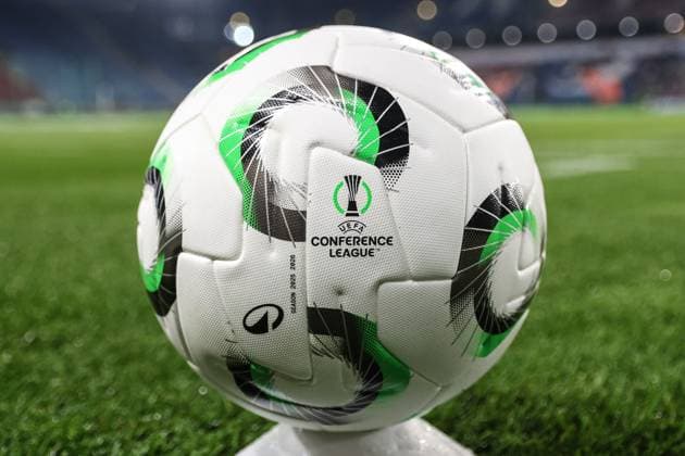 Krakow 06.11.2025. Pilka nozna Liga Konferencji UEFA sezon 2025 2026 kolejka 3 mecz: Szachtar Donieck - Breidablik Kopavogur --- Football UEFA Conference League season 2025 2026 round 3 match: Shakhtar Donetsk - Breidablik Kopavogur nz Oficjalna Pilka official ball Fot. Konrad Swierad Arena Akcji NEWSPIX.PL --- newspix.pl 