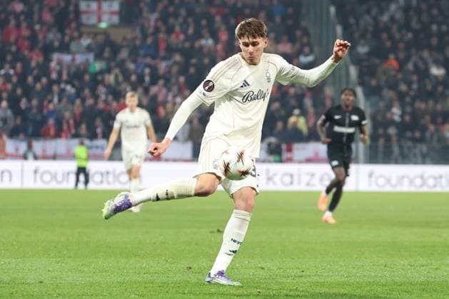 SOCCER - UEFA EL, Sturm vs Nottingham GRAZ,AUSTRIA,06.NOV.25 - SOCCER - UEFA Europa League, SK Sturm Graz vs Nottingham Forest. Image shows Nicolo Savona (Nottingham).  GEPAxpictures xChrisxBauer