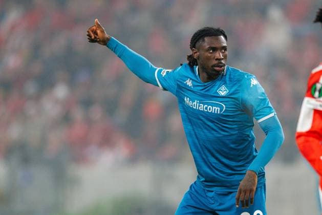 UECL 1 FSV Mainz 05 AC Florence Moise Kean AC Florence, Fiorentina, 20 in the UEFA Conference League match between 1 FSV Mainz 05 and AC Florence on matchday 3 at MEWA Arena Mainz on 06 11 2025 Copyright: xBEAUTIFULxSPORTS Hahnex