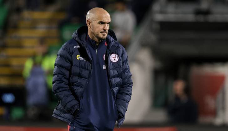 UEFA Europa Conference League Group Phase, Tallaght Stadium, Dublin 6 11 2025 Shelbourne vs Drita Shelbourne head coach Joey O™Brien Joey O™Brien 6 11 2025  Copyright: x INPHO BryanxKeanex CU9I8811