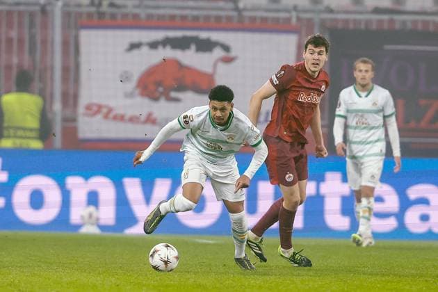 SALZBURG , 06-11-2025 , Red Bull Arena , season 2025 2026 , UEFA Europa League League phase . match between RB Salzburg and Go Ahead Eagles, Picture shows GA Eagles player Richonell Margaret Salzburg - Go Ahead Eagles  x31891113x Copyright: