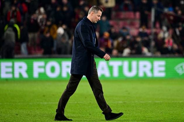 Sparta Praha coach Brian Priske after the Football Conference League 3rd round match Sparta Praha vs Rakow Czestochowa, Prague, Czech Republic, November 6, 2025. (CTKxPhoto OndrejxDeml) CTKPhotoP2025110609196  CTKPhotoP2025110609196