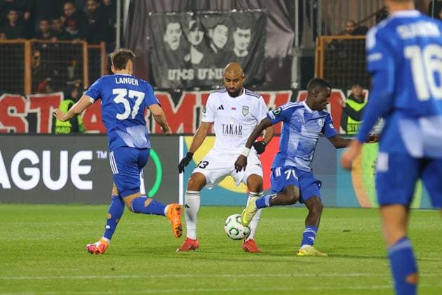 6 November 2025 UEFA Conference League, Round 3 FC Noah vs SK Sigma Olomouc Republican Stadium after Vazgen Sargsyan, Yerevan, Armenia 6 November 2025 UEFA Conference League, Round 3 FC Noah vs SK Sigma Olomouc Republican Stadium after Vazgen Sargsyan, Yerevan, Armenia. David Sualehe