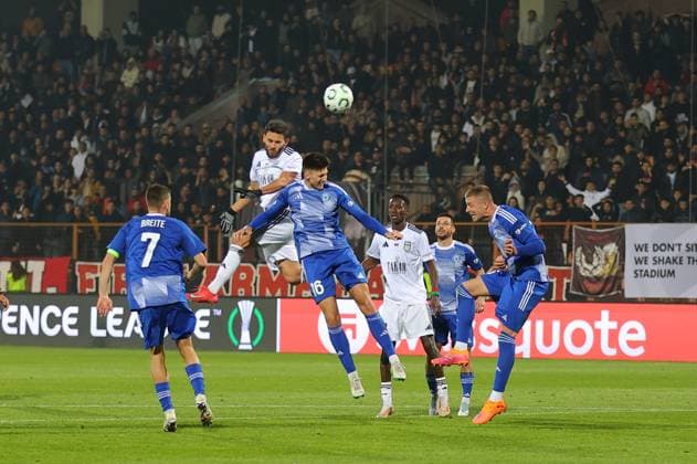 6 November 2025 UEFA Conference League, Round 3 FC Noah vs SK Sigma Olomouc Republican Stadium after Vazgen Sargsyan, Yerevan, Armenia 6 November 2025 UEFA Conference League, Round 3 FC Noah vs SK Sigma Olomouc Republican Stadium after Vazgen Sargsyan, Yerevan, Armenia. Matheus Aias