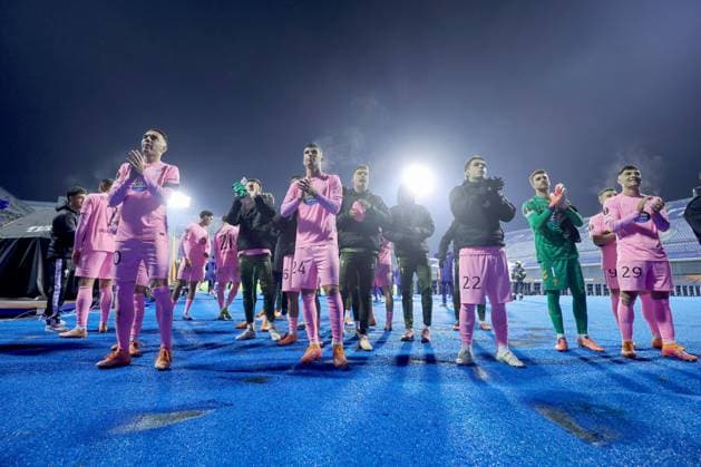 GNK Dinamo v Real Club Celta - UEFA Europa League 2025 26 League Phase MD4 ZAGREB, CROATIA - NOVEMBER 6: Real Club Celta players celebrate victory after the UEFA Europa League 2025 26 League Phase MD4 match between GNK Dinamo and Real Club Celta at Stadion Maksimir on November 6, 2025 in Zagreb, Croatia.  SanjinxStrukic PIXSELL