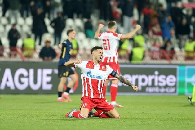 CRVENA ZVEZDA vs LILLE RADE KRUNIC, football player of Crvena zvezda, during the UEFA Europa League match, against Lille, at Rajko Mitic Stadium. Belgrade, 06.11.2025. photo: MN Press photo FOOTBALL, UEFA EUROPA LEAGUE, CRVENA ZVEZDA, LILLE Belgrade Stadium Rajko Mitic Serbia Copyright: xMarkoxMetlasx xMNxPressx