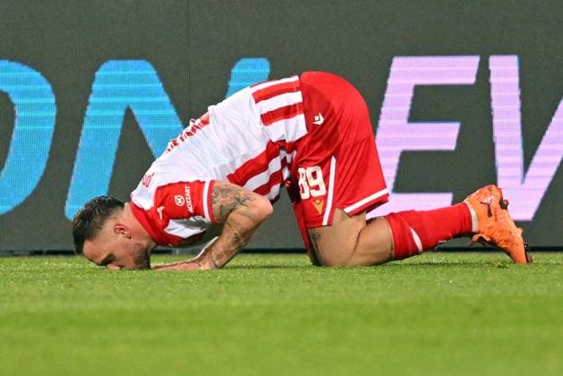 CRVENA ZVEZDA vs LILLE MARKO ARNAUTOVIC, football player of Crvena zvezda, during the UEFA Europa League match, against Lille, at Rajko Mitic Stadium. Belgrade, 06.11.2025. photo: MN Press photo FOOTBALL, UEFA EUROPA LEAGUE, CRVENA ZVEZDA, LILLE Belgrade Stadium Rajko Mitic Serbia Copyright: xMarkoxMetlasx xMNxPressx