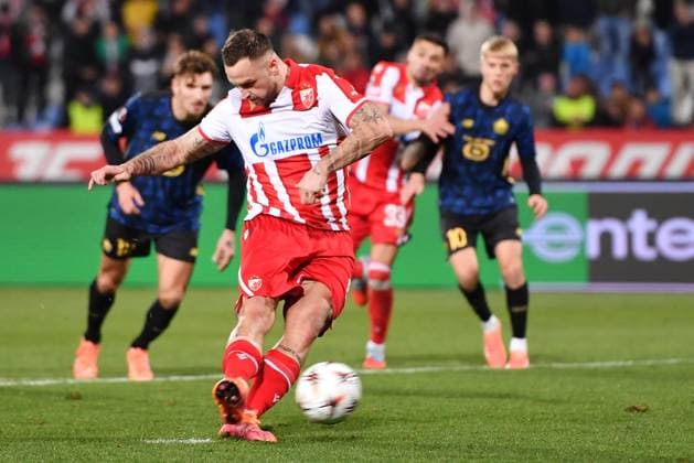 CRVENA ZVEZDA vs LILLE MARKO ARNAUTOVIC, football player of Crvena zvezda, during the UEFA Europa League match, against Lille, at Rajko Mitic Stadium. Belgrade, 06.11.2025. photo: MN Press photo FOOTBALL, UEFA EUROPA LEAGUE, CRVENA ZVEZDA, LILLE Belgrade Stadium Rajko Mitic Serbia Copyright: xMarkoxMetlasx xMNxPressx