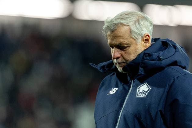 BELGRADE - FOOTBALL - EUROPA LEAGUE - BELGRADE -LOSC PHOTOPQR VOIX DU NORD PASCAL BONNIERE ; 06 11 2025 ; BELGRADE 06.11.2025 europa League , match opposant l Etoile rouge de Belgrade au Losc ( Lille ) , Bruno Genesio . Photo Pascal Bonniere La voix Du Nord HAUTS DE FRANCE France  Copyright: xPHOTOPQR VOIXxDUxNORD MAXPPPxPASCALxBONNIEREx 20251106VDN0956 20251106VDN0956