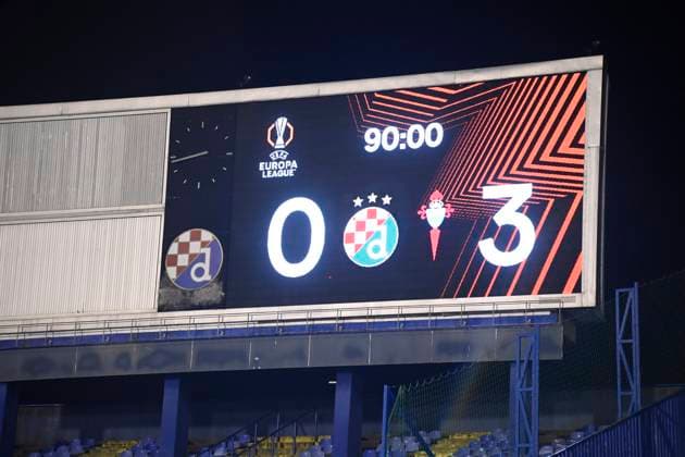 Croatia, Zagreb, 061125. Celta beated Dinamo by 3-0 at the UEFA Europa League 4th round match, GNK Dinamo - RC Celta de Vigo. Photo: Ronald Gorsic CROPIX Zagreb Copyright: xxRonaldxGorsicx xCROPIXx rg_dinamo_celta67-061125