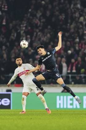 UEFA Europa League: VfB Stuttgart v Feyenoord Stuttgart - Anel AhmedHozic of Feyenoord during the fourth match of the UEFA Europa League 2025 2026. The match is set between VfB Stuttgart and Feyenoord at Neckarstadion, MHP Arena on 6 November 2025 in Stuttgart, Germany. Copyright: xTomxBodex