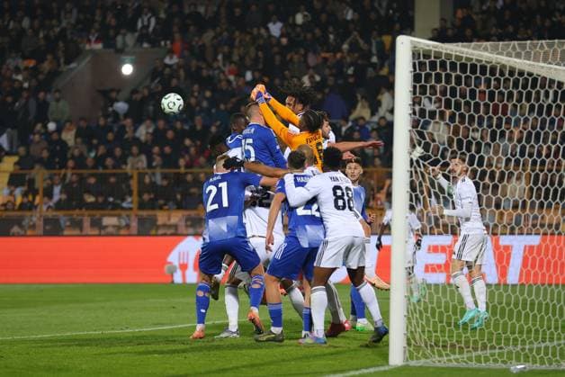 6 November 2025 UEFA Conference League, Round 3 FC Noah vs SK Sigma Olomouc Republican Stadium after Vazgen Sargsyan, Yerevan, Armenia 6 November 2025 UEFA Conference League, Round 3 FC Noah vs SK Sigma Olomouc Republican Stadium after Vazgen Sargsyan, Yerevan, Armenia. Timothy Fayulu save