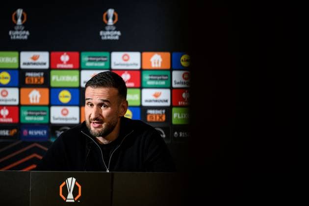 251106 Head coach Anes Mravac of Malmö FF during the press conference after the UEFA Europa League football match between Malmö FF and Panathinaikos on November 6, 2025 in Malmö Photo Petter Arvidson BILDBYRAN kod PA PA1108 fotboll football soccer fotball uefa europa league europa league malmö ff panathinaikos bbeng  Copyright: PETTERxARVIDSON BB251106PA187