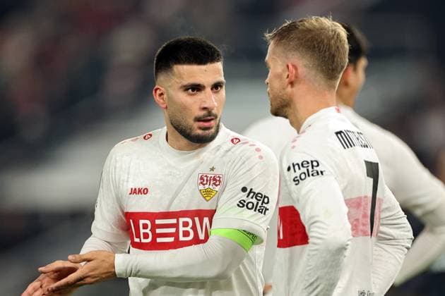 STUTTGART - (l-r) Deniz Undav of VfB Stuttgart, Maximilian Mittelstadt of VfB Stuttgart during the UEFA Europa League match between VFB Stuttgart and Feyenoord Rotterdam at the Stuttgart Arena on November 6, 2025, in Stuttgart, Germany. ANP BART STOUTJESDIJK UEFA Europa League Matchday 4 2025-2026 xVIxANPxSportx xxANPxIVx 541420108 originalFilename: 541420108.jpg