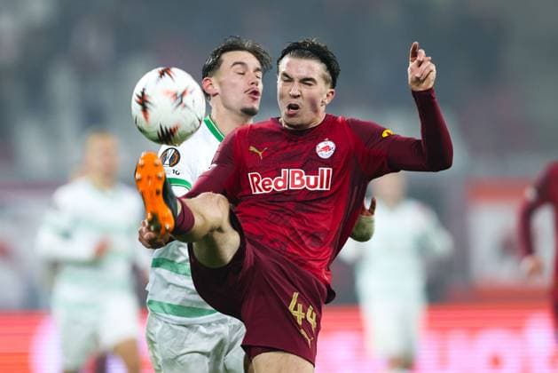 SOCCER - UEFA EL, RBS vs Deventer SALZBURG,AUSTRIA,06.NOV.25 - SOCCER - UEFA Europa League, Red Bull Salzburg vs Go Ahead Eagles Deventer. Image shows Jannik Schuster (RBS).  GEPAxpictures xMathiasxMandl