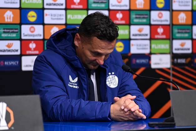 Croatia, Zagreb, 061125. press conference, PK, Pressekonferenz of Dinamo coach Mario Kovacevic after the UEFA Europa League 4th round match, GNK Dinamo - RC Celta de Vigo. Photo: Ronald Gorsic CROPIX Zagreb Copyright: xxRonaldxGorsicx xCROPIXx rg_dinamo_celta74-061125