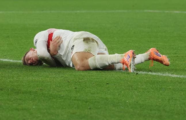 Stuttgart , Football UEFA Europa League VfB Stuttgart vs Feyenoord Rotterdam , Finn Jeltsch VfB