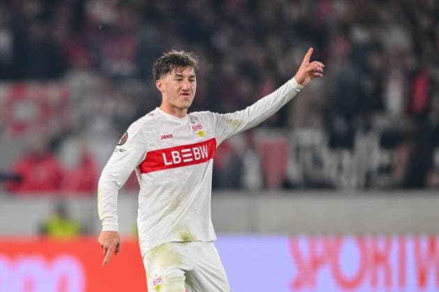 Angelo Stiller (VfB Stuttgart) gestures during the UEFA Europa League 2025 26 League Phase MD4 match between VfB Stuttgart and Feyenoord at Stuttgart Arena on November 6, 2025 in Stuttgart, Germany. (Photo by Harry Langer DeFodi Images) Angelo Stiller VfB Stuttgart gestures during the UEFA Europa League 2025 26 League Phase MD4 match between VfB Stuttgart and Feyenoord at Stuttgart Arena on November 6, 2025 in Stuttgart, Germany Photo by Harry Langer DeFodi Images