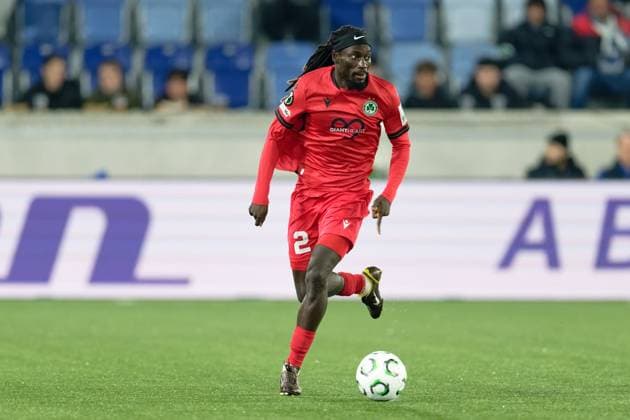 Alpha Diounkou (2 Omonoia) goes forward (action) during the UEFA Conference League match between Lausanne and Omonoia at Stade de la Tuiliere in Lausanne, Switzerland Copyright: xGiuseppexVelletrix xSPPx Sportspressphoto_SPR57808