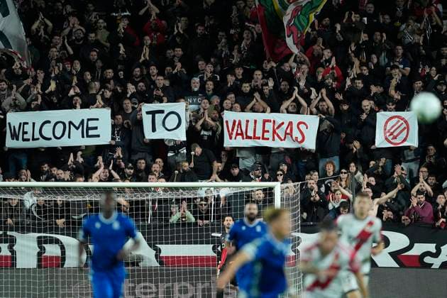 RAYO VALLECANO v KKS LECH POZNAN. UEFA EUROPA CONFERENCE LEAGUE 2025 2026. MATCH 3. Rayo Vallecano s supporters during UEFA Europa Conference League 2025 2026 match 3. November 6,2025. (ALTERPHOTOS Acero) MadridSpain  Copyright: xAcerox