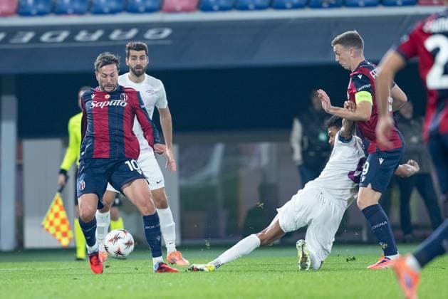 Foto IPP Damiano Fiorentini Bologna 06 11 2025 Calcio Europa League 2025-2026 partita: Bologna-SK Brann nella foto: Federico Bernardeschi in azione Italy Photo Press World Copyright italy ITALY  Copyright: xR4924_italyphotopressx