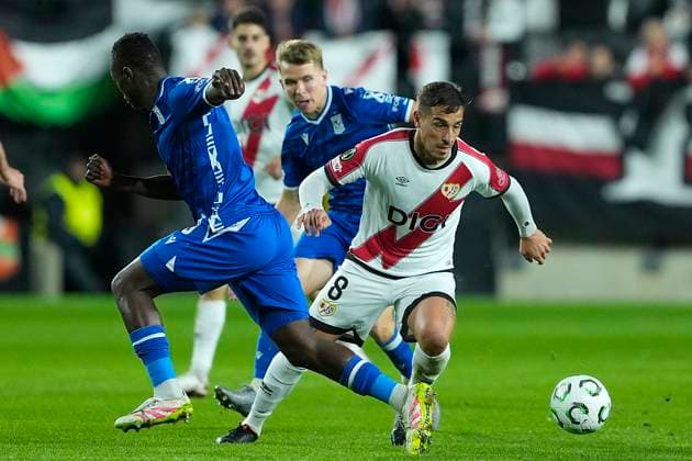 RAYO VALLECANO v KKS LECH POZNAN. UEFA EUROPA CONFERENCE LEAGUE 2025 2026. MATCH 3. Rayo Vallecano s Oscar Trejo during UEFA Europa Conference League 2025 2026 match 3. November 6,2025. (ALTERPHOTOS Acero) MadridSpain  Copyright: xAcerox