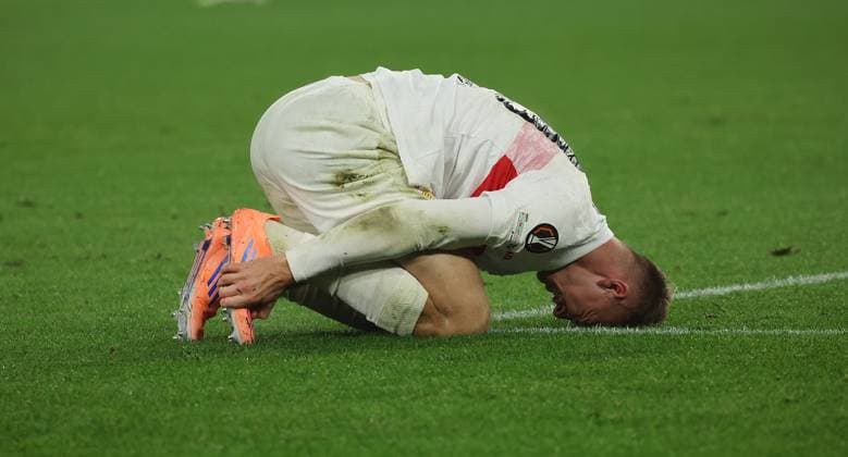 Stuttgart , Football UEFA Europa League VfB Stuttgart vs Feyenoord Rotterdam , Finn Jeltsch VfB