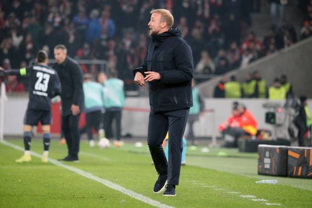 06 11 2025, xmohx, Football UEFA Europa League, VfB Stuttgart Feyernoord Rotterdam v l Coach Sebastian Hoeness Hoeneß VfB Stuttgart DFL DFB REGULATIONS PROHIBIT ANY USE OF PHOTOGRAPHS as IMAGE SEQUENCES and or QUASI VIDEO Stuttgart