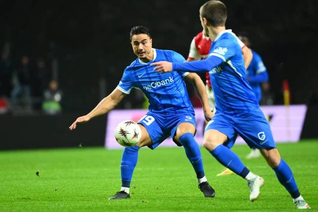 SC Braga v KRC Genk - UEFA Europa League BRAGA, PORTUGAL - NOVEMBER 06 : Erabi Jusef forward of KRC Genk in action during the UEFA Europa League 2025 26 League Phase MD4 match between SC Braga and KRC Genk on November 6, 2025 in Braga, Portugal, 06 11 2025 Braga Portugal  Copyright: xVincentxKalutx
