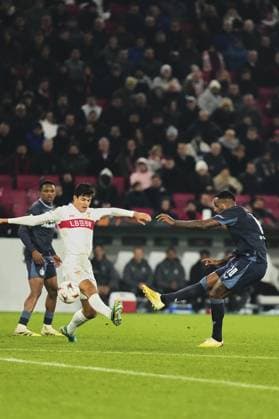 UEFA Europa League: VfB Stuttgart v Feyenoord Stuttgart - Cyle Larin of Feyenoord during the fourth match of the UEFA Europa League 2025 2026. The match is set between VfB Stuttgart and Feyenoord at Neckarstadion, MHP Arena on 6 November 2025 in Stuttgart, Germany. Copyright: xTomxBodex