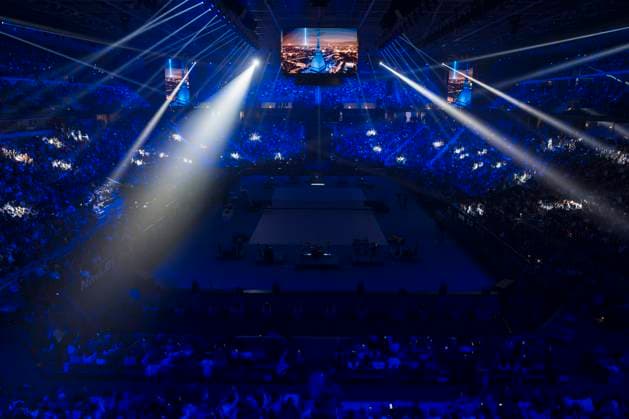 Nitto ATP, Tennis Herren Finals 2025 - Grand Opening Show A general view shows the atmosphere inside the Inalpi Arena during the grand opening show of the Nitto ATP Finals 2025. Turin Italy Copyright: xNicolòxCampox