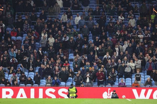 Aston Villa gegen Maccabi Tel Aviv 06 November 2025, Aston UEFA EUROPA League Fußball Aston Villa gegen Maccabi Tel Aviv FC Leere Sitze im Villa Park Foto Charlotte Wilson Abseits Aston UK  Copyright: xCharlottexWilsonx xOffsidexOffside