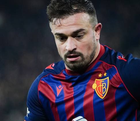 06 11 2025 Basel Switzerland Stadium St Jakob Park Soccer Men Season 2025 2026 Europa League FC Basel FCS Bucharest 3 1 Picture Xherdan Shaqiri FC Basel Single Picture Action