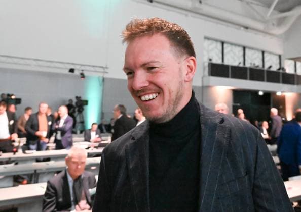 07 11 2025, xsltx, Football DFB Media Dates, DFB Bundestag v l Julian Naglesmann Head Coach German National Team DFL DFB REGULATIONS PROHIBIT ANY USE OF PHOTOGRAPHS as IMAGE SEQUENCES and or QUASI VIDEO