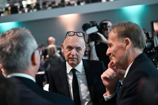 GER, Bernd Neuendorf DFB President and Hans Joachim Watzke Vice President,DFB at the 45th Ordinary DFB Bundestag at the DFB Campus in Frankfurt am Main, 7 11 2025 45th Ordinary DFB Bundestag in Frankfurt am Main Frankfurt am Main Copyright: xEibner-Pressefoto FlorianxWiegandx EP_FWD