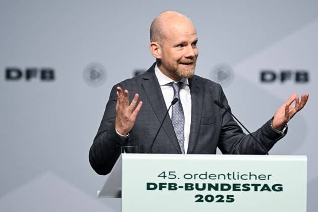 GER, Mattias Grafström Secretary General, FIFA speaks at the 45th Ordinary DFB Bundestag at the DFB Campus in Frankfurt am Main, 7 11 2025 45th Ordinary DFB Bundestag in Frankfurt am Main Frankfurt am Main Copyright: xEibner-Pressefoto FlorianxWiegandx EP_FWD