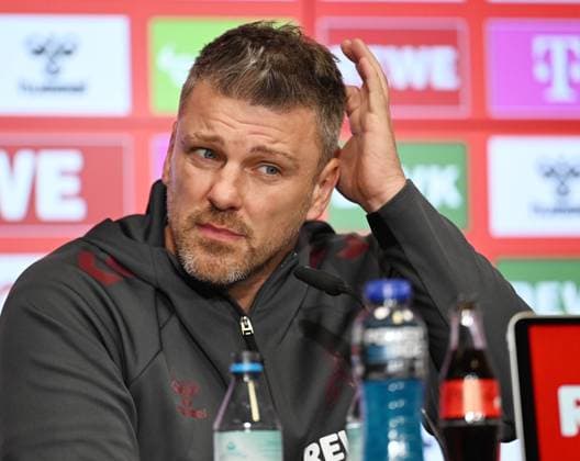 07 11 2025, xophax, Soccer 1 Bundesliga Season 2025 2026 1 FC Köln Press conference before the derby against Bour Mönchengladbach Coach Lukas Kwasniok Leverkusen