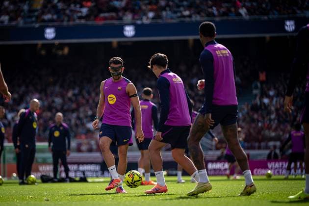 Football, Spain, FC Barcelona, Public training session