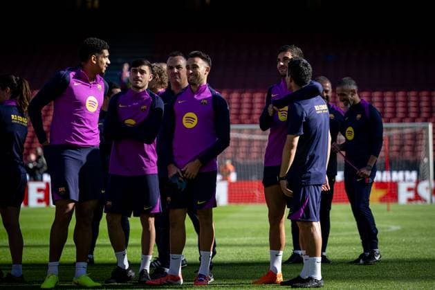Eric Garcia FC Barcelona seen during FC Barcelona™s first training at Spotify Camp Nou following its renovation At Spotify Camp Nou in Barcelona, , Spain, on November 07 2025 Photo by Felipe Mondino Copyright: x@FELIPExMONDINOx