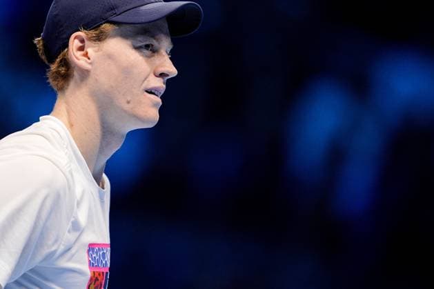 Jannik Sinner (Italy) during practice on the central court of the Inalpi Arena Turin, Italy, where the ATP, Tennis Herren Finals will begin on Sunday, Nov. 9 - - Friday, November 7, 2024.  Copyright: xMarcoxAlpozzi LaPressex