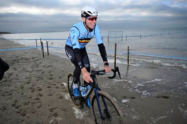 2025 UEC Cyclo-Cross EC - Media Activities MIDDELKERKE, BELGIUM - NOVEMBER 07 : Aerts Toon (BEL) pictured during a official training session prior to the 2025 UEC Cyclo-Cross European Championships on November 07, 2025 in Middelkerke, Belgium, 07 11 2025 Middelkerke Belgium  Copyright: xNicoxVereeckenx