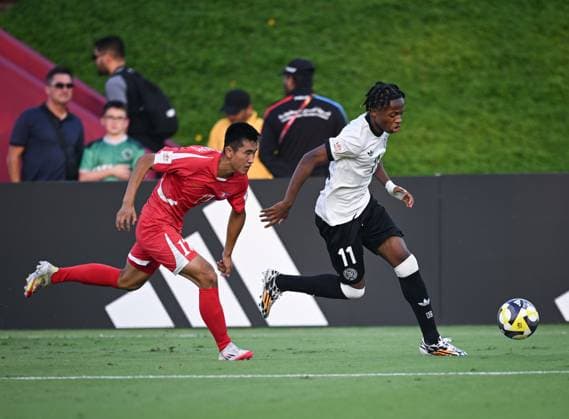 Football, Junior U 17 World Cup 2025 in Doha Qatar Preliminary Round 07 11 2025 Group G Germany Korea DPR Wisdom Mike re, Germany vs Kyong Bong Ri center, Korea DPR