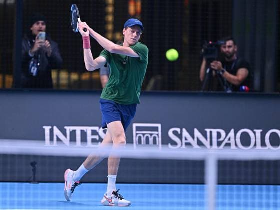 November 7, 2025, Turin, Italy: Jannik Sinner of Italy during training for Nitto ATP, Tennis Herren Finals 2025 at the Inalpi Arena, Turin 7 november 2025 ANSA ALESSANDRO DI MARCO Nitto ATP Finals 2025: Sinner And Alcaraz S First Training Session  - ZUMAa110 20251107_zaf_a110_006 Copyright: xAlessandroxDixMarcox
