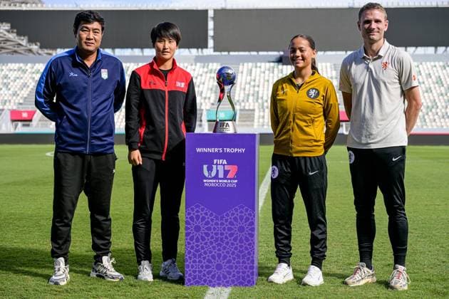 Football, U17 World Cup, Women, Final, North Korea - Netherlands, Press conference