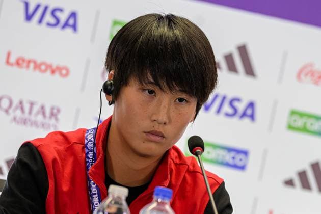 18 Kim K. Su Jin (Goalkeeper) of Korea DPR U-17 during the press conference, PK, Pressekonferenz before the final of the FIFA U17, U 17 Women s World Cup Morocco 2025 match between Korea DOR and Netherlands in Rabat, Morocco, on November 7, 2025, at the Olympic Stadium  Copyright: xAndreaxAmato IPAxSportx xipa-agency.netx xx IPA_67654385 IPA_Agency_IPA67654385