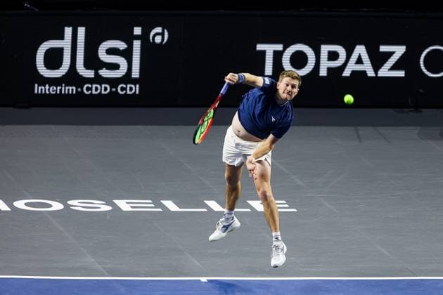 Moselle Open : tournoi de tennis, à Metz PHOTOPQR LE REPUBLICAIN LORRAIN Hugo AZMANI ; Metz ; 07 11 2025 ; Moselle Open : 22e édition du tournoi de tennis, aux Arènes, à Metz; Sander Arends (NED) et Luke Johnson (GBR), lors de leur match en demi-finale double contre Quentin Halys et Pierre-Hugues Herbert Metz Moselle Lorraine France  Copyright: xPHOTOPQR LExREPUBLICAINxLORRAIN xHugoxAZMANIx 20251107RBL2402 20251107RBL2402