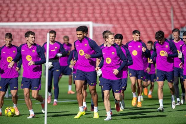 Open training session at the Nou Spotify Camp Nou Barcelona November 7, 2025 Nou Spotify Camp Nou November 7 ,2025 FC Barcelona, Barca players during the open training session at the Nou Spotify Camp Nou Barcelona ESP Copyright: xS.xRosx
