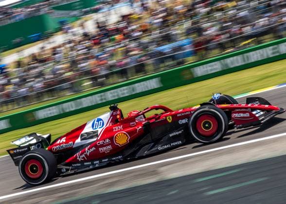 Formula 1 MSC Cruises Grande Premio de Sao Paulo 2025 07 11 2025, Autodromo Jose Carlos Pace, Interlagos, Formula 1 MSC Cruises Grande Premio de Sao Paulo 2025 , in the picture Charles Leclerc MCO , Scuderia Ferrari HP nordphotoxGmbHx xBratic nph00250
