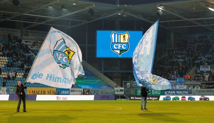 CFC vs VSG Altglienicke 07 11 2025, Chemnitz, eins Stadion An der Gellertstrasse, Sport, Fußball, Regionalliga Nordost, Saison 2025 2026, 15 Spieltag, CFC, CFC vs VSG Altglienicke Chemnitz Sachsen BRD