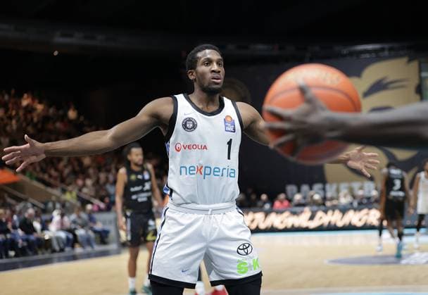 Carlos Stewart Jr Veolia Towers Hamburg Basketball, Men, Season 2025 2026, easyCredit Basketball Bundesliga, Basketball Loewen Braunschweig vs Veolia Towers Hamburg